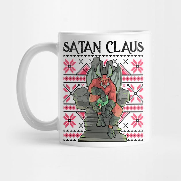 Ugly Christmas Satan Claus Satanic Santa Gothic Occult Goth by TellingTales